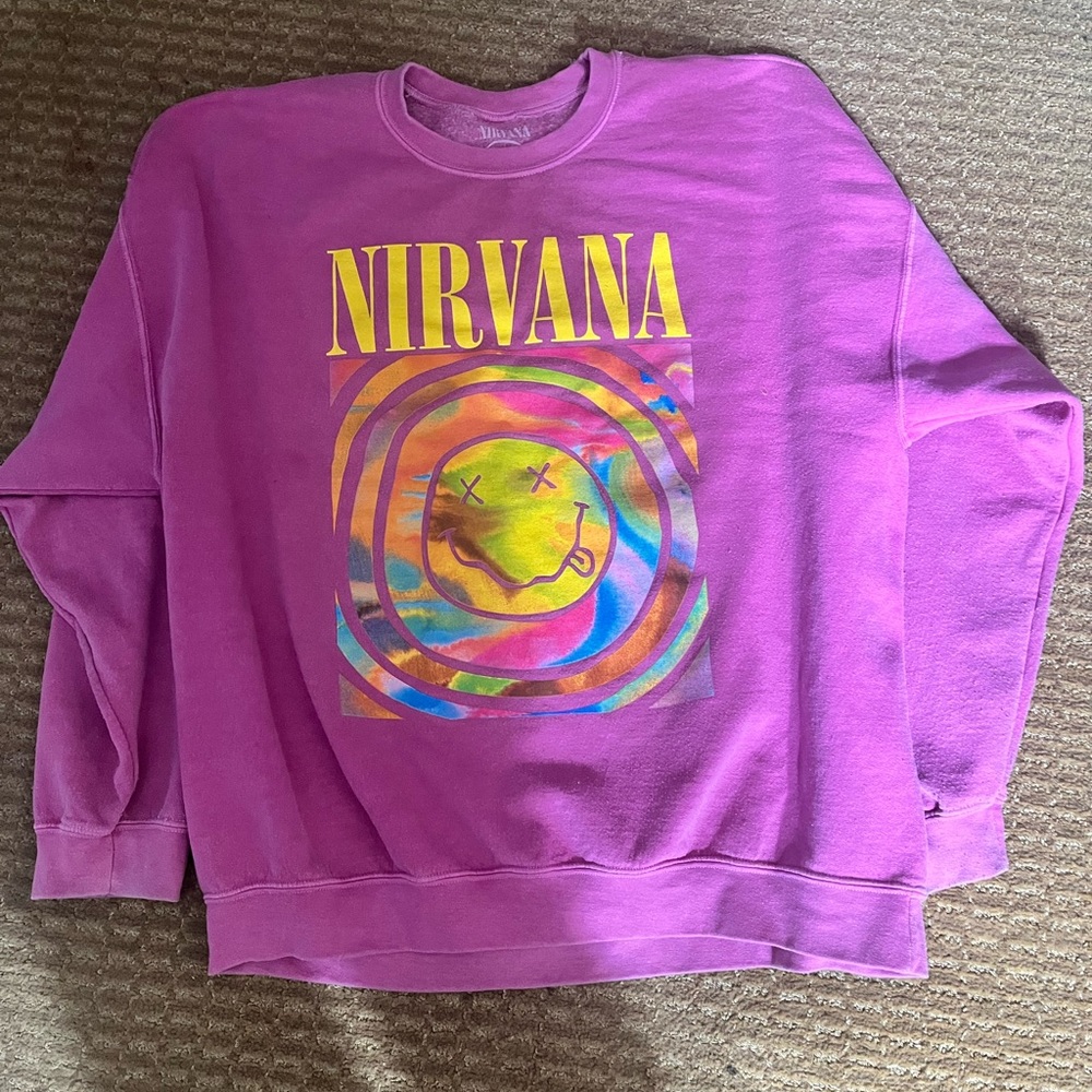 Nirvana Smile Overdyed Sweatshirt